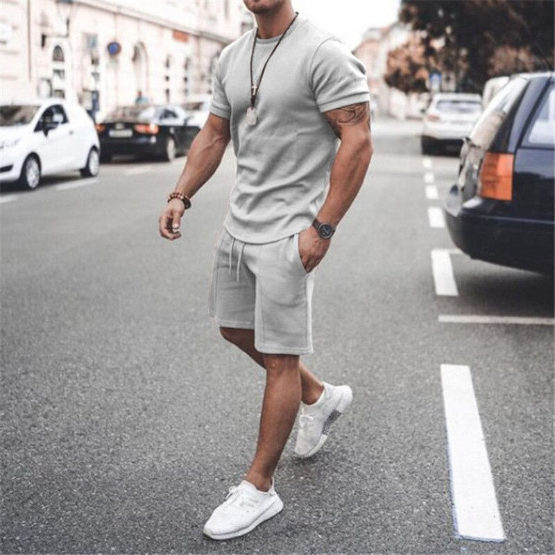 Stilvolles Herren-Shorts und T-Shirt Set - Max