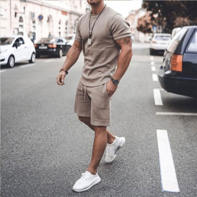 Stilvolles Herren-Shorts und T-Shirt Set - Max