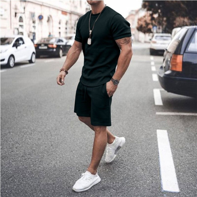 Stilvolles Herren-Shorts und T-Shirt Set - Max