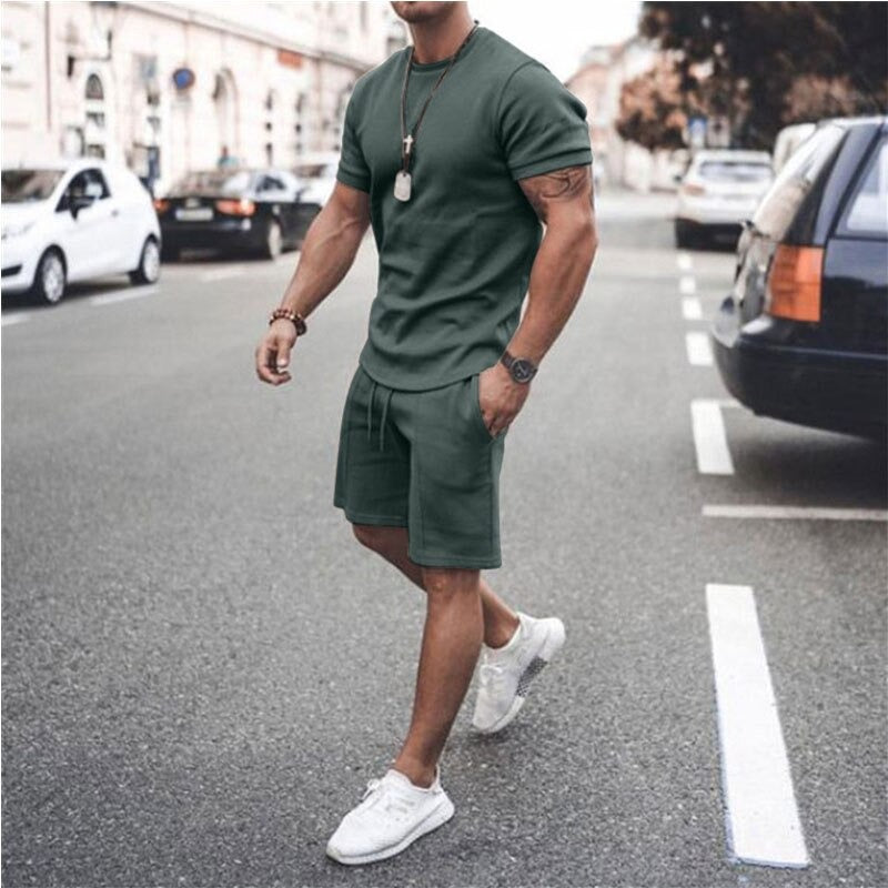 Stilvolles Herren-Shorts und T-Shirt Set - Max